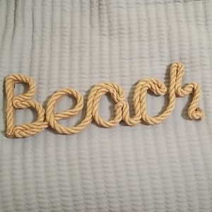 Beach rope wall decor